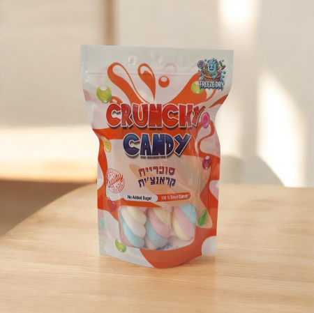 مارشميلو مجفف بالتبريد ملفوف ملون