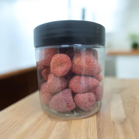 علبة فراوله مجففه بالتبريد