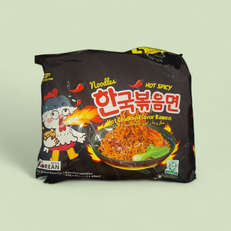 اندومي كوري اسود طعم حار  🌶️